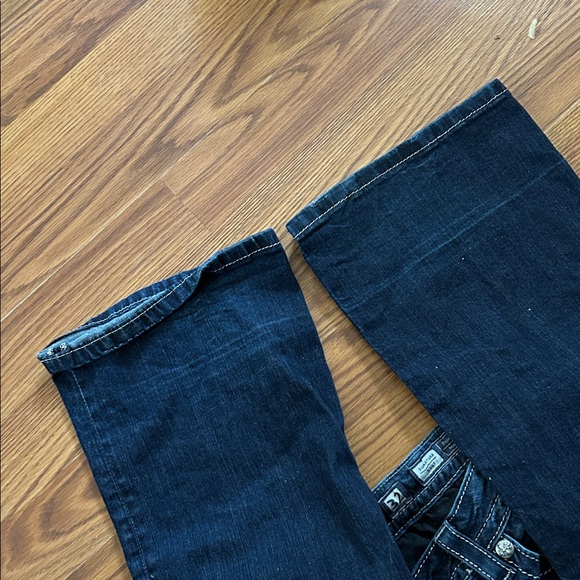 Miss Me Dark Blue Jeans with Sequin Chevron Design - Picture 6 of 6